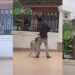 Throw That Dog Away – Nigerians Tell Lady After Her Guard Dog Was Seen Playing With A Thief Who Jumped Into Their Compound (Video)