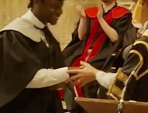 Nigerian Man Bags Record For Longest Graduation Name In UK University (Video)