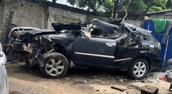 Painter Takes Client’s Expensive Lexus To Village For Ileya Only To Crash It Beyond Repair