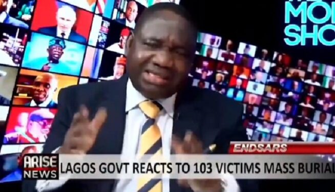 Lagos Commissioner For Information, Gbenga Omotoso Speaks On Mass Burial Of Alleged 103 Massacred #Endsars Protesters (Video)