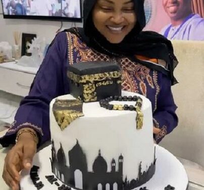 Mercy Aigbe Overjoyed After Receiving Gifts Following Return From Mecca (Video)