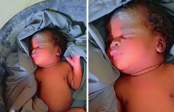 Lagos Police Discover Day-old Baby Abandoned In Sewage Tank (Photos)