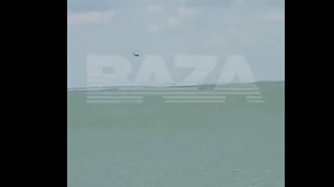 Watch The Terrifying Moment Russian Fighter Jet Crashes Into The Sea With Pilot ‘On His First Combat Mission’ (Video)