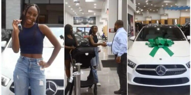 Reactions After Mother Surprises Daughter With New Benz On Her 16th Birthday (Video & Comments)