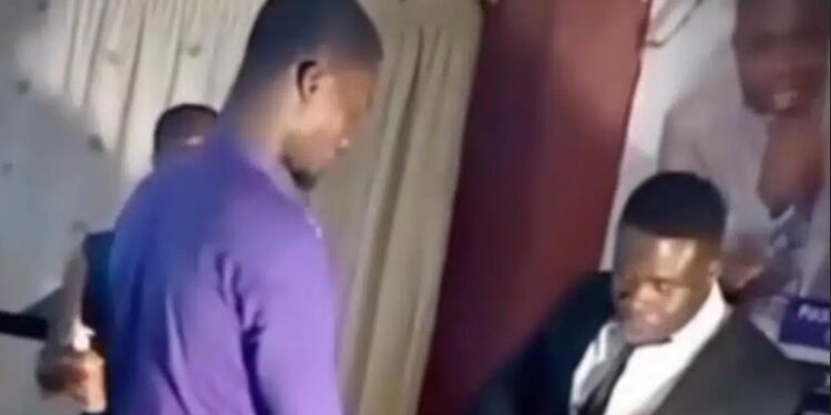 Pastor Eats Eba, Gives Members Finger To Lick During Communion Service (Video)