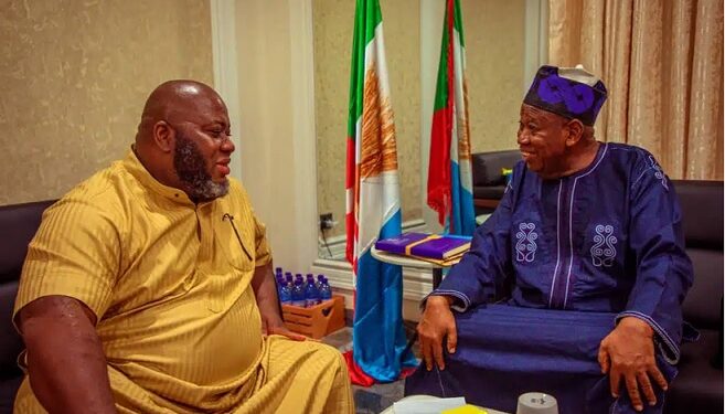 Asari Dokubo Visits APC National Chairman, Ganduje (Photos)