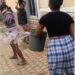 Lady Disgraces Young Sister For Wearing Short Dress to Church, Pours Water On Her (Video)