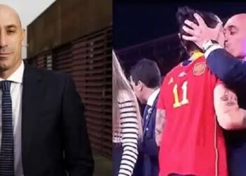 Spain’s FA President Criticized For Kissing Jenni Hermoso On Her Lips