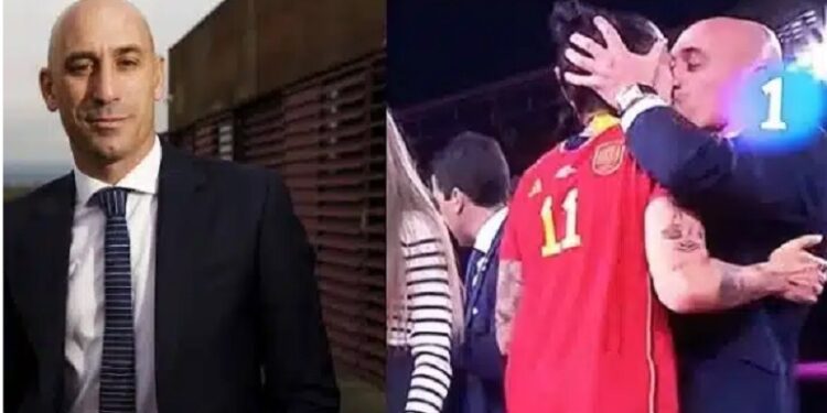 Spain’s FA President Criticized For Kissing Jenni Hermoso On Her Lips