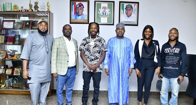 Drama As Naira Marley Visits NDLEA Chairman, Preaches Against Drug Abuse