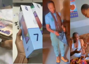 Ex-corper Buys Two Phones For Her Parents With NYSC Allowance As Appreciation Gift (Video)