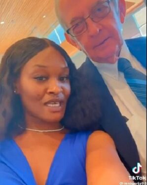 Young Nigerian Lady Takes To TikTok To Show Off her 82-year-old Caucasian Husband (Video)