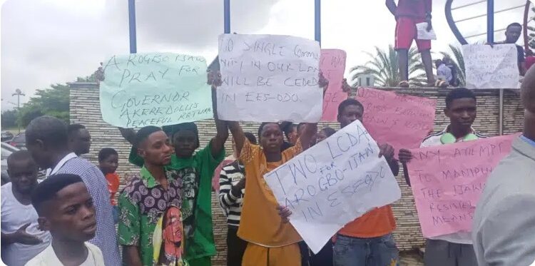 Protest Hits Ondo Over Creation Of New 33 LCDAs