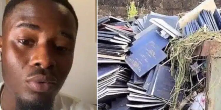 I Spent N300k – Man Heartbroken After Seeing His Final Year Project Dumped In Trash Bin (Video)