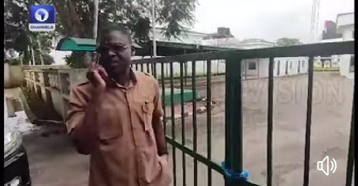 “I Am Standing by The Gate” – Watch The Moment Edo Deputy Gov Denied Entry Into Govt House (Video)