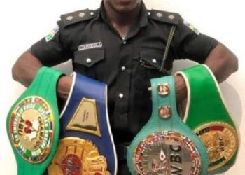 Police Celebrate Officer For Winning Multiple Boxing Championships (Photos)