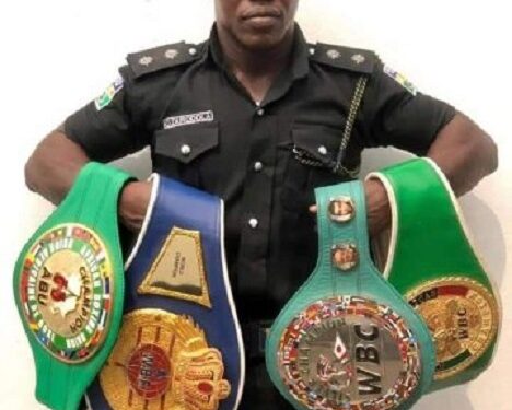 Police Celebrate Officer For Winning Multiple Boxing Championships (Photos)