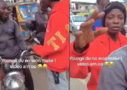 Portable’s Signee, Yung Duu Spotted On ‘Okada’ As Boss Seizes His Car (Video)