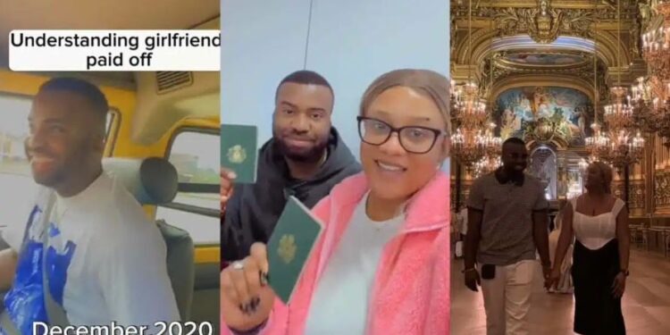 Girl Wey Calm Down Go Enjoy – Lady Celebrates Her Man Who Drove Bus For A Living As They Relocate Abroad (Video)