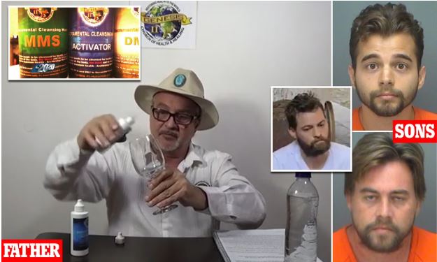 Church Leader And His Three Sons Sentenced Up to 12 years For Selling Bleach As ‘Miracle Cure’ for COVID, HIV and Autism (Photo)