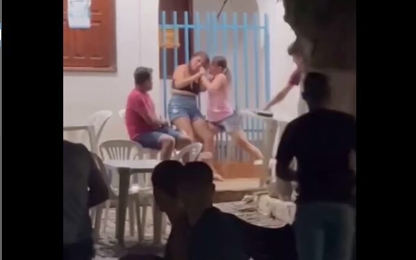 Man Watches as Two Ladies Fight Over Him In Public (Video)