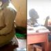 “Must Be A Skit” — Nigerians React After NYSC Member Is Forced To Kneel By Proprietress (Video)