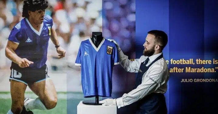 Diego Maradona’s “Hand of God” Jersey Sold At World Record Price