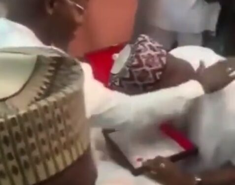 “So Tell Me How Can This Governor Perform?” – Nigerians React As Ododo Kneels To Present Certificate Of Return To Yahaya Bello (See Video & Comments)