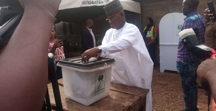 #KogiDecides2023: Outgoing Governor Yahaya Bello Votes