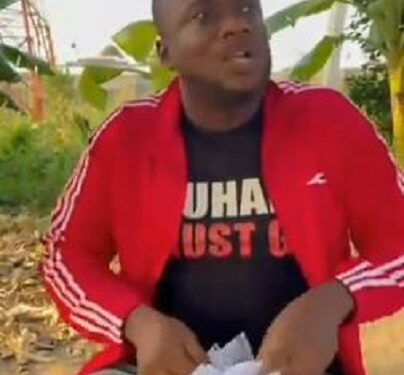 Nigerian Man Burns His Educational Certificates Over Lack Of Job (Video)