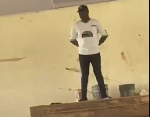 Mixed Reactions As Invigilator Mounts Very High Table To Monitor Students Writing Exams (Video)