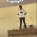 Mixed Reactions As Invigilator Mounts Very High Table To Monitor Students Writing Exams (Video)