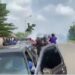 Watch The Moment Police Firing Teargas At Protesters In Osun Over CJ Resumption (Video)