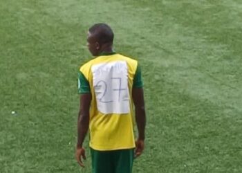 NPFL Sanctions Katsina United For Using Cardboard Paper to Write Player’s Shirt Number (Photo)