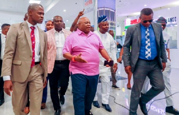 Governor Adeleke Returns to Nigeria, Dispels Rumours That He’s Sick (Photo)