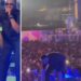 BBNaija Star, Cross Falls Off Stage While Performing His Song At Davido’s Concert (Video)