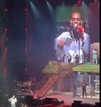 Burna Boy Conducts Gender Reveal For A Couple At His Show In Berlin (Video)