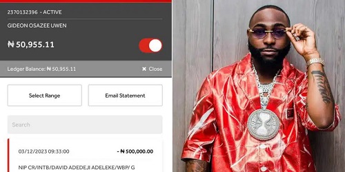 “Please Consider Me” – Nigerian Man Gets Emotional, Begs For A Refund After He Mistakenly Transferred N500k to Davido’s Wema Bank Account