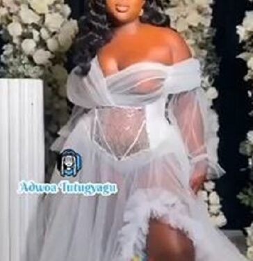 Lady Shows Off Her Body In See Through Outfit At Her Own Bridal Shower (Video)