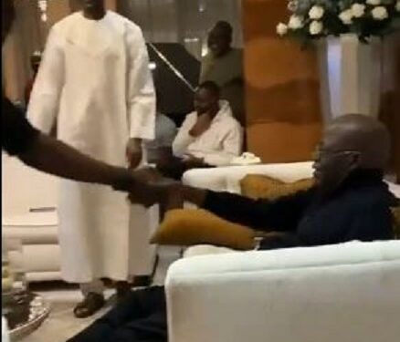 President Tinubu Caught On Camera Celebrating Super Eagles Win Against Cameroon (Video)