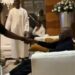 President Tinubu Caught On Camera Celebrating Super Eagles Win Against Cameroon (Video)