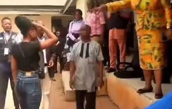 Lecturer Publicly Humiliates Student Over Dressing, Eye Shadow (Video)