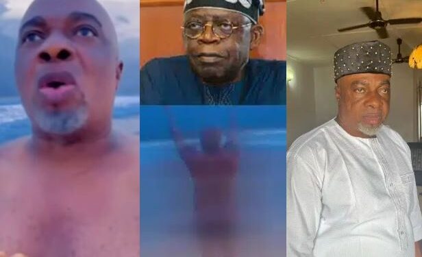 Actor Olaiya Igwe Apologises To Nigerians After He Went Nak3d At A Beach To Campaign For President Tinubu (Video)