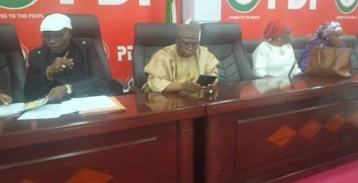 Oyinlola, Wabara, Lamido, Others Arrive PDP BoT Meeting