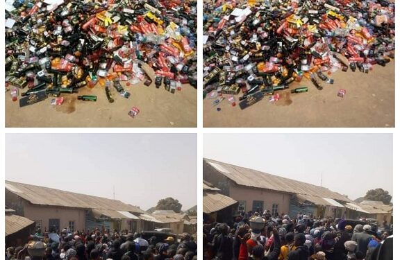 Angry Plateau Women Raid Shops, Destroy Alcoholic Drinks Making Their Husbands ‘Useless’ (Video)