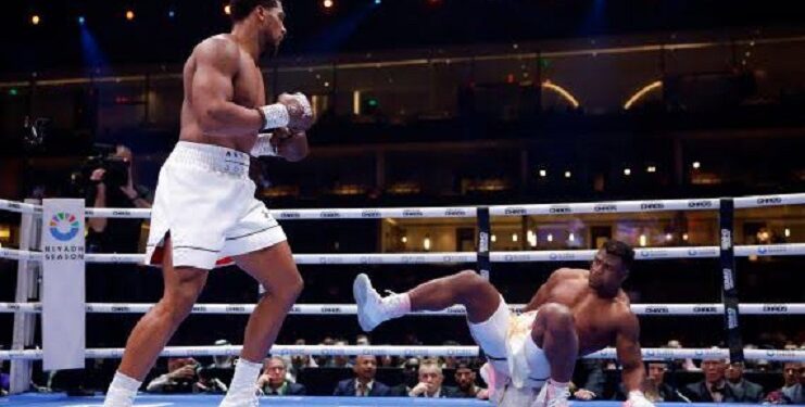 Francis Ngannou Apologizes To Fans After Getting Knocked Out By Anthony Joshua (Watch Fight Highlight)