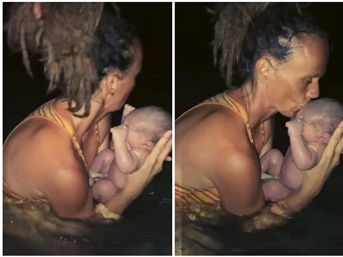 Woman Gives Birth Inside Ocean Without Medical Assistance (Video)