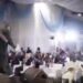 Watch The Moment Ex-President Obasanjo Jumped Down From The Stage After Giving A Speech In Lagos (Video)