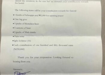 “One Big Goat, 5 Cartons Of Beer, N150,000” – Tenant Laments As He Receives List Of Items To Contribute For His Late Landlord’s Burial (List)