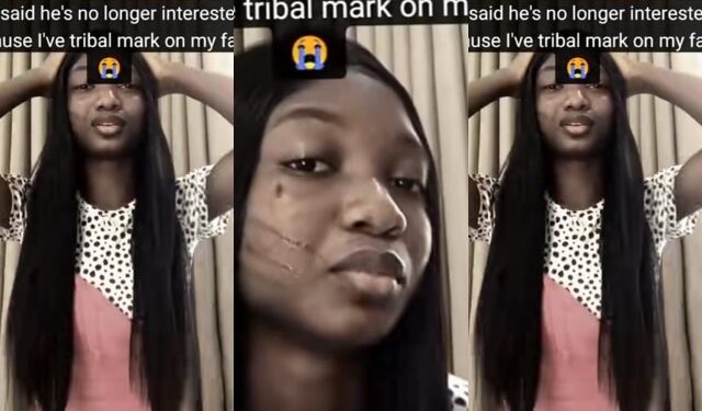 Nigerian Lady In Tears After Lover Dumps Her Because of Her Facial Tribal Marks